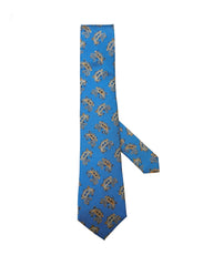 Nabeel & Aqeel Bright Blue Paisley Pattern Tie