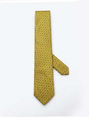 Nabeel & Aqeel Mustard Yellow Polka Dot Tie