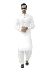 Nabeel & Aqeel Arctic White Shalwar Kameez Set
