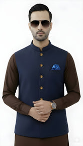 Nabeel & Aqeel Imperial Navy Executive Waistcoat