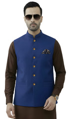 Nabeel & Aqeel Sapphire Blue Executive Waistcoat
