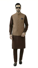 Nabeel & Aqeel Desert Suede Executive Waistcoat