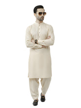 Nabeel & Aqeel Champagne Cream Kurta Shalwar Set