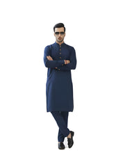 Nabeel & Aqeel Midnight Navy Classic Kurta Pajama Set