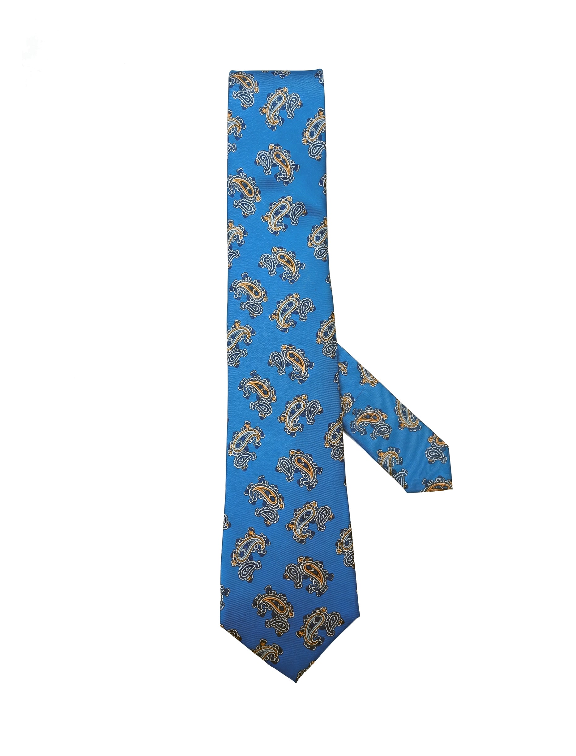 Nabeel & Aqeel Bright Blue Paisley Pattern Tie
