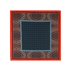 Nabeel & Aqeel 12" by 12" Multicolor Geometric Pocket Square
