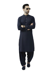 Nabeel & Aqeel Greyish Blue Kurta Shalwar Set