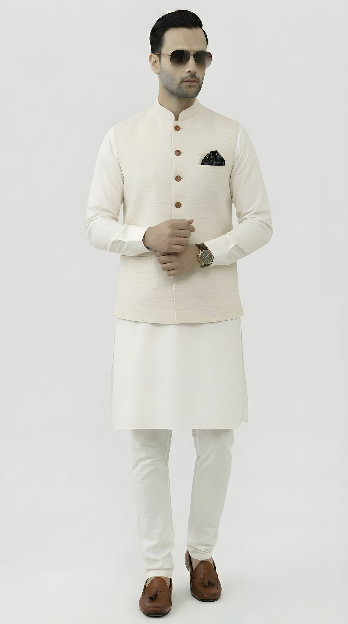 Nabeel & Aqeel Sage Garden Executive Waistcoat