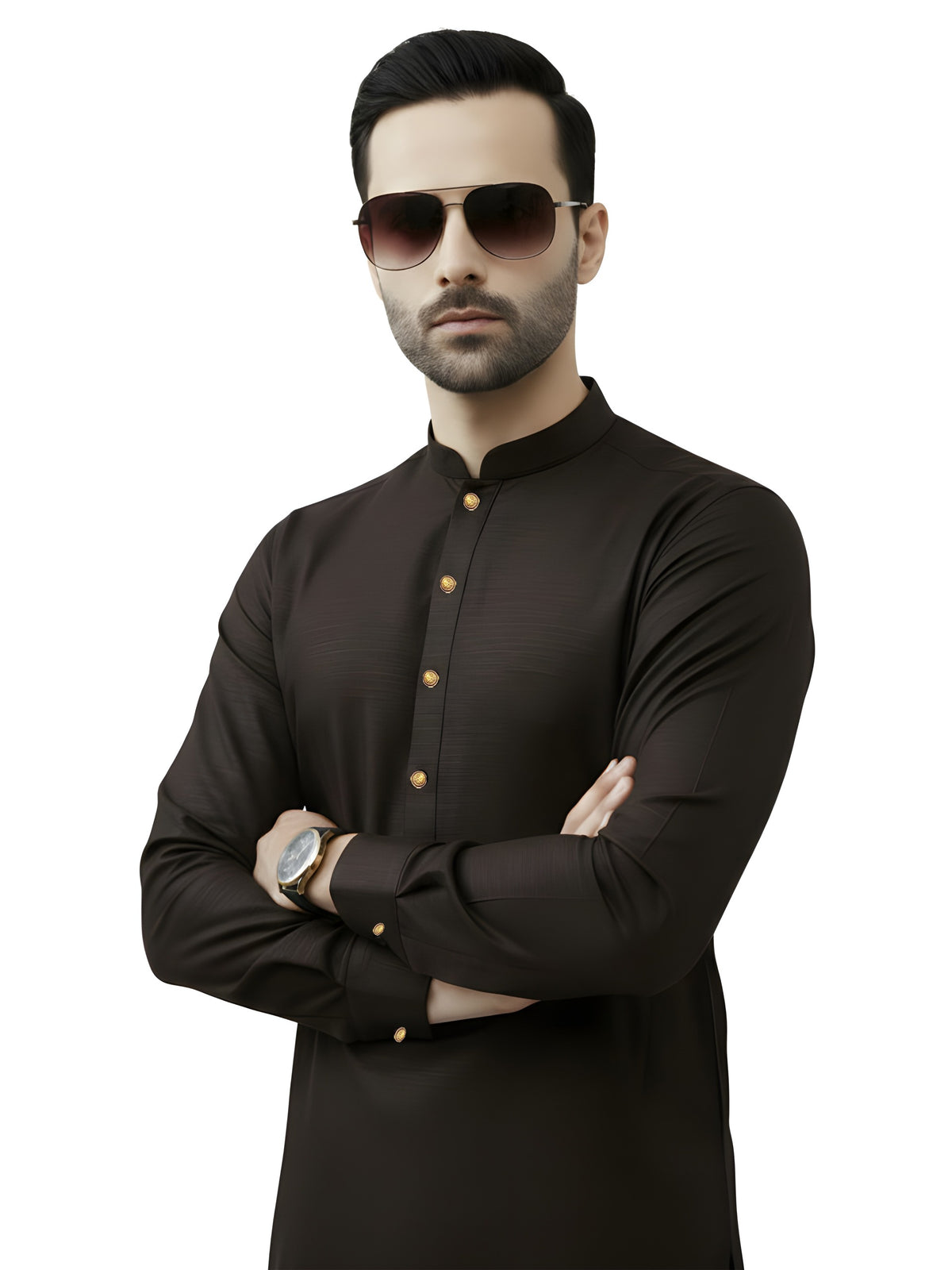 Nabeel & Aqeel Onyx Maroon Kurta Pajama Set