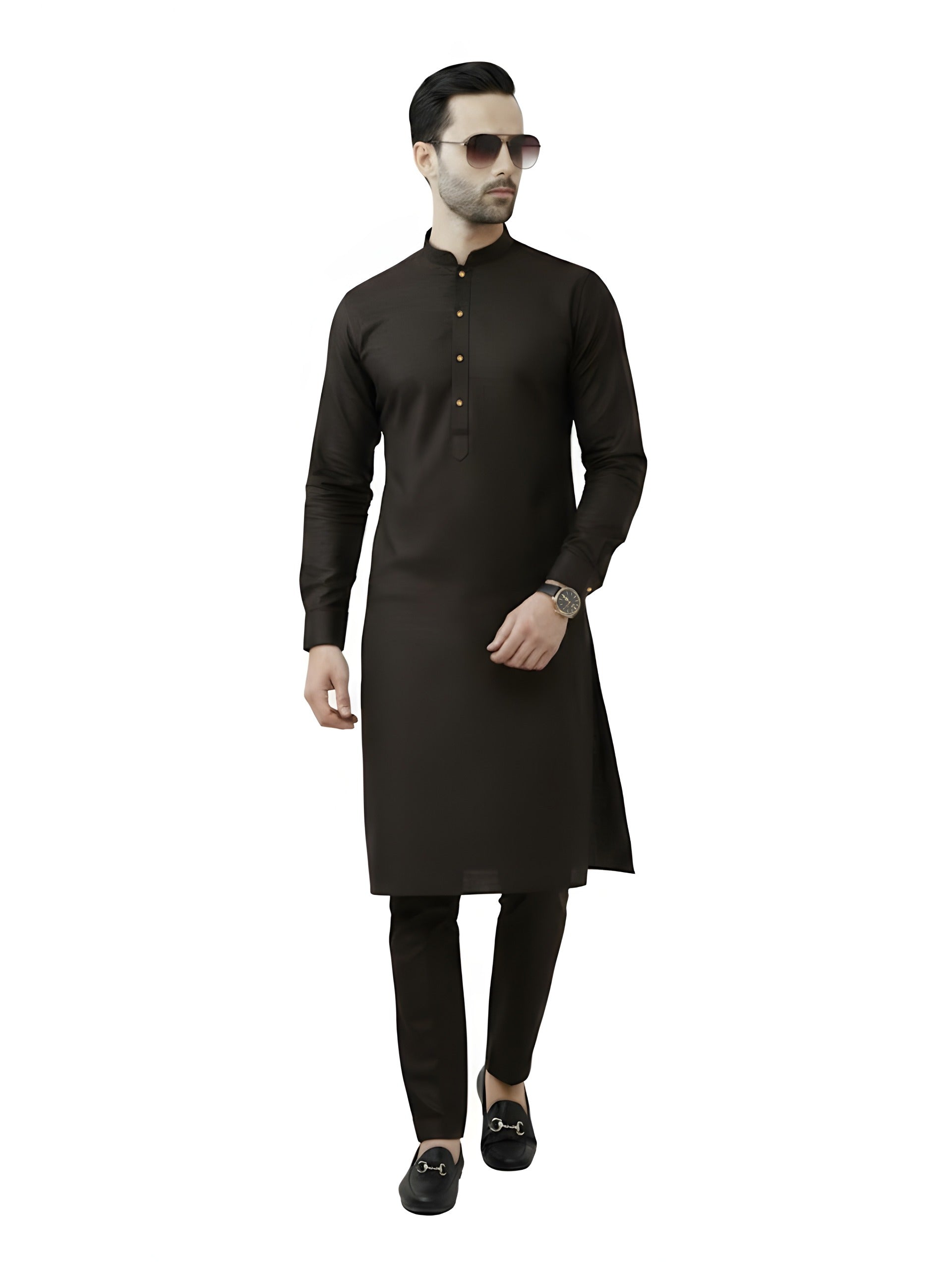 Nabeel & Aqeel Onyx Maroon Kurta Pajama Set