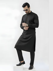 Nabeel & Aqeel Onyx Black Kurta Pajama Set